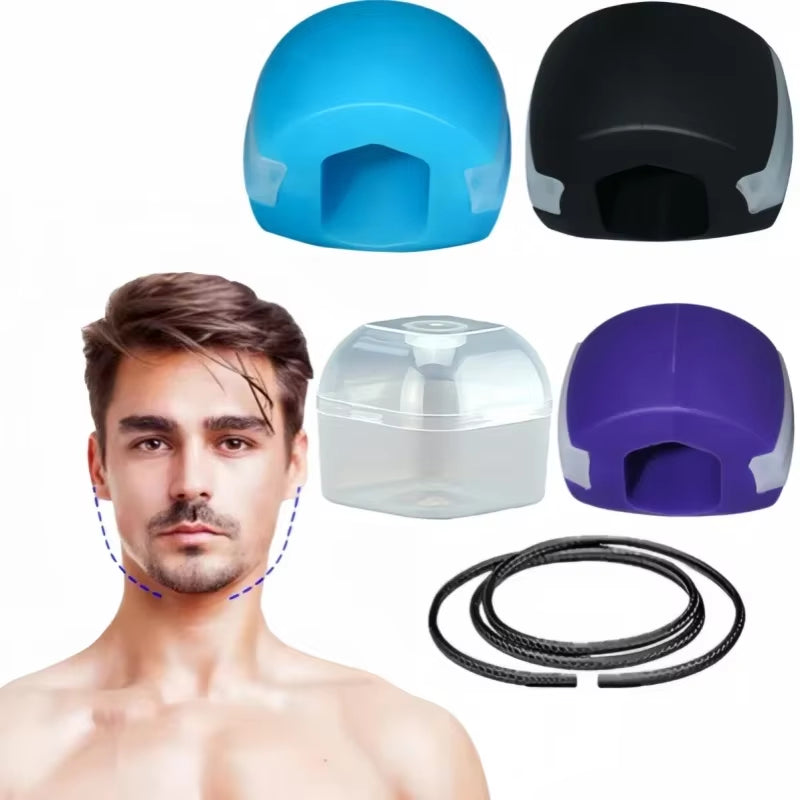 Silicone Jaw Exerciser Lift Jaw Line Double Chin Remover Face Masseter Face Fitness Ball Face Neck Muscle Trainer Jaw Simulator