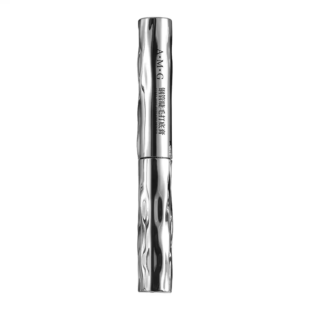 Eyelash Primer Mini Steel Tube Mascara Natural Black 3D Silk Fiber Eyelash Primer Non Smudging Long-Lasting Eyelash Long-Lasting