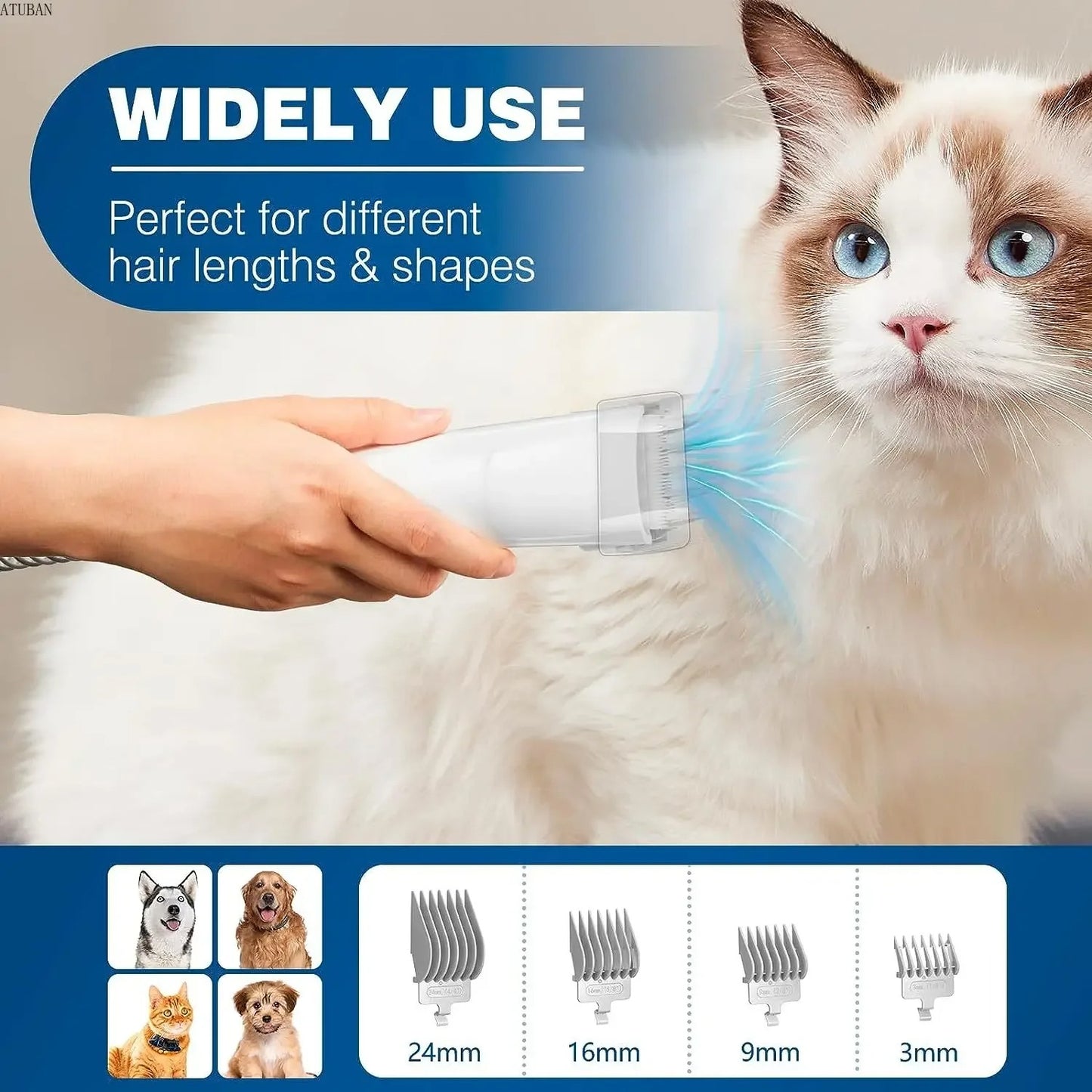 PawfectVac™ Pet Grooming Kit