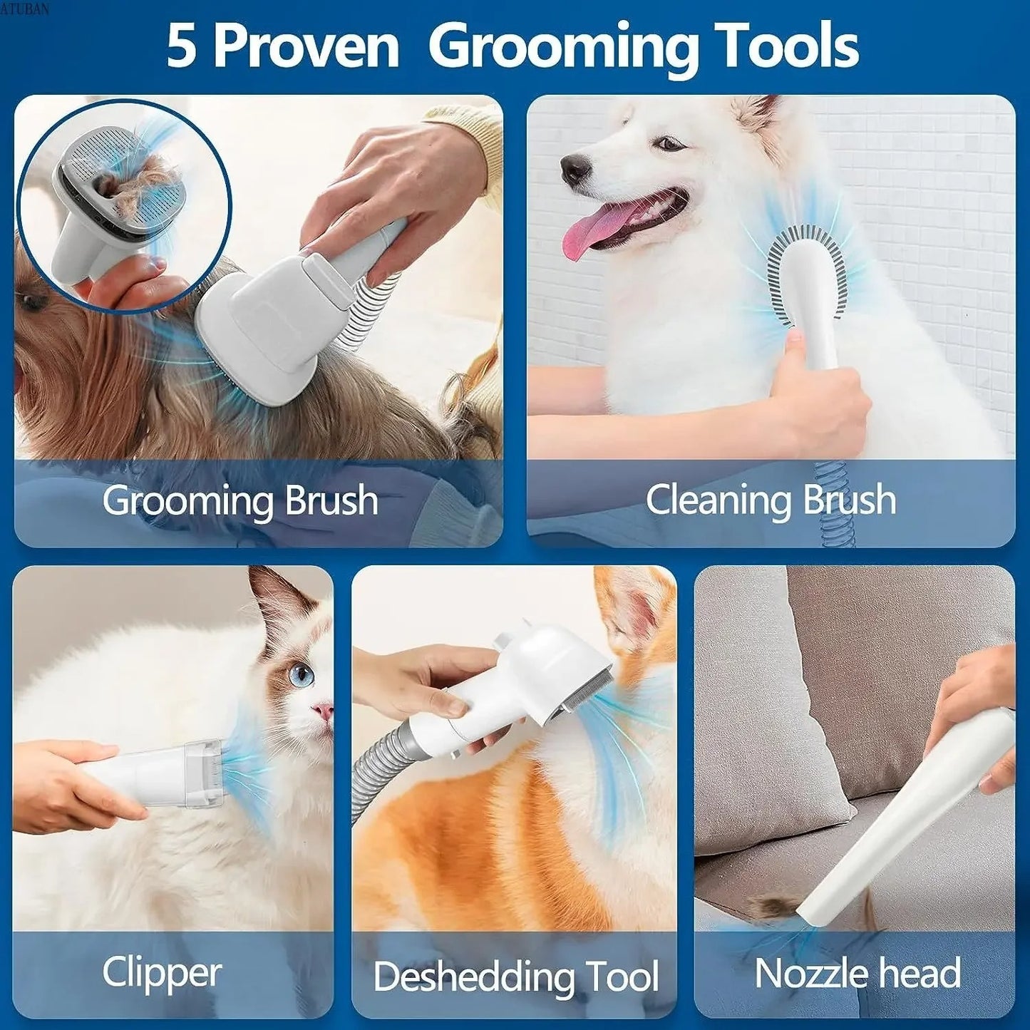 PawfectVac™ Pet Grooming Kit